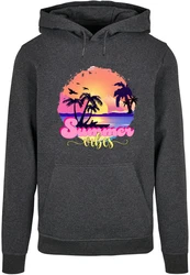 Merchcode Kapuzensweatshirt Summer Vibes Basic Hoody Gelb/Orange/Rosa/Braun