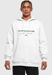 Merchcode Kapuzensweatshirt Just Start Hoody Weiß/Creme/Rot/Hellblau