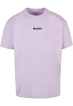 Merchcode T-Shirt Believe Front Heavy Oversized Tee Lila Merchcode T-Shirt Believe Front Heavy Oversized Tee Lila