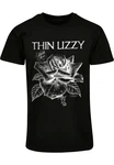Merchcode T-Shirt Herren Thin Lizzy - TL Blackrose Basic schwarz/rose