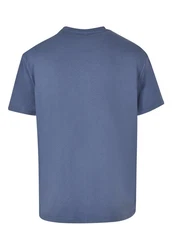 Merchcode T-Shirt Never Give Up Heavy Oversized Tee Hellblau/Blau/Grau/Dunkelblau