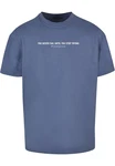 Merchcode T-Shirt Never Give Up Heavy Oversized Tee Hellblau/Blau/Grau/Dunkelblau Merchcode T-Shirt Never Give Up Heavy Oversized Tee Hellblau/Blau/Grau/Dunkelblau