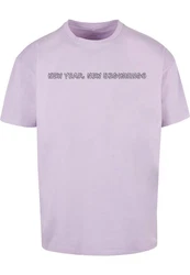 Merchcode T-Shirt New Year Heavy Oversize Tee (1-tlg) Lila/Rosa