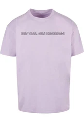 Merchcode T-Shirt New Year Heavy Oversize Tee (1-tlg) Lila/Rosa