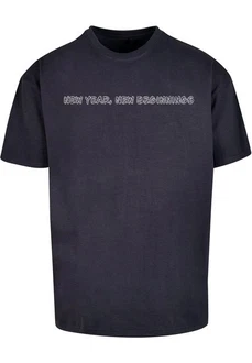 Merchcode T-Shirt New Year Heavy Oversize Tee (1-tlg) Dunkelblau/Blau Merchcode T-Shirt New Year Heavy Oversize Tee (1-tlg) Dunkelblau/Blau