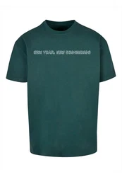 Merchcode T-Shirt New Year Heavy Oversize Tee (1-tlg) Grün/Türkis/Dunkelgrün