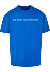 Merchcode T-Shirt New Year Heavy Oversize Tee (1-tlg) Hellblau/Blau
