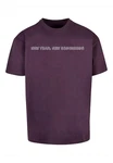 Merchcode T-Shirt New Year Heavy Oversize Tee (1-tlg) Lila/Dunkelrot/Rosa