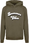 Merchcode Herren Summer Vibes Basic Hoody Dunkelgrün/Khaki