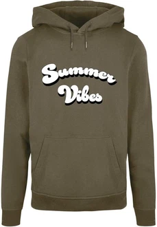 Merchcode Herren Summer Vibes Basic Hoody Dunkelgrün/Khaki Merchcode Herren Summer Vibes Basic Hoody Dunkelgrün/Khaki