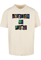 Merchcode T-Shirt Please X Oversize Tee (1-tlg) Beige/Weiß/Khaki