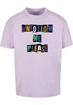 Merchcode T-Shirt Please X Oversize Tee (1-tlg) Lila