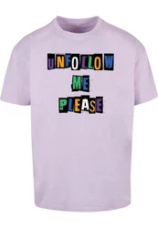 Merchcode T-Shirt Please X Oversize Tee (1-tlg) Lila