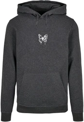 Merchcode Kapuzensweatshirt Flowers Bloom Basic Hoody Dunkelgrau/Hellgrau/Grau
