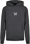 Merchcode Kapuzensweatshirt Flowers Bloom Basic Hoody Dunkelgrau/Hellgrau/Grau