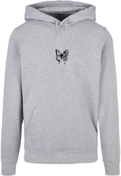 Merchcode Kapuzensweatshirt Flowers Bloom Basic Hoody Grau/Hellgrau