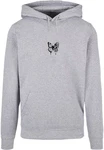 Merchcode Kapuzensweatshirt Flowers Bloom Basic Hoody Grau/Hellgrau