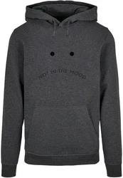 Merchcode Kapuzensweatshirt Herren NITM-Sad Face Basic Hoody Dunkelgrau/Grau/Hellgrau
