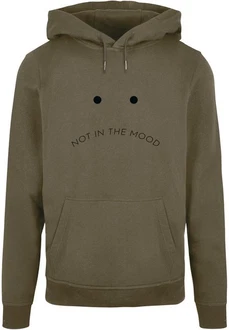 Merchcode Kapuzensweatshirt Herren NITM-Sad Face Basic Hoody Dunkelgrün/Grün Merchcode Kapuzensweatshirt Herren NITM-Sad Face Basic Hoody Dunkelgrün/Grün
