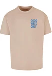 Merchcode T-Shirt Good Vibes Only Heavy Oversized Tee (1-tlg) Beige/Grau/Khaki/Braun/Gold