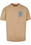 Merchcode T-Shirt Good Vibes Only Heavy Oversized Tee (1-tlg) Braun/Beige/Khaki Merchcode T-Shirt Good Vibes Only Heavy Oversized Tee (1-tlg) Braun/Beige/Khaki