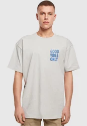 Merchcode T-Shirt Good Vibes Only Heavy Oversized Tee (1-tlg) Grau