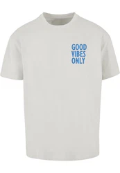 Merchcode T-Shirt Good Vibes Only Heavy Oversized Tee (1-tlg) Grau