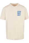 Merchcode T-Shirt Good Vibes Only Heavy Oversized Tee (1-tlg) Beige/Khaki/Grau/Creme Merchcode T-Shirt Good Vibes Only Heavy Oversized Tee (1-tlg) Beige/Khaki/Grau/Creme