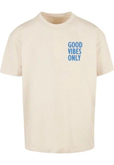 Merchcode T-Shirt Good Vibes Only Heavy Oversized Tee (1-tlg) Beige/Khaki/Grau/Creme