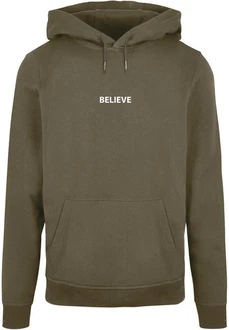 Merchcode Kapuzensweatshirt Believe Front Basic Hoody Dunkelgrün Merchcode Kapuzensweatshirt Believe Front Basic Hoody Dunkelgrün