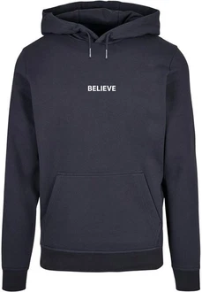 Merchcode Kapuzensweatshirt Believe Front Basic Hoody Dunkelblau/Blau Merchcode Kapuzensweatshirt Believe Front Basic Hoody Dunkelblau/Blau