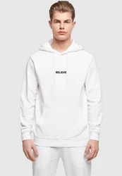 Merchcode Kapuzensweatshirt Believe Front Basic Hoody Weiß/Dunkelblau/Schwarz/Hellblau/Braun