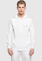 Merchcode Kapuzensweatshirt Love Yourself Basic Hoody Rot/Weiß/Grau