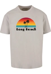 T-Shirt Herren Long Beach Heavy Oversize Tee-BY102 (1-tlg)