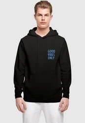 Merchcode Kapuzensweatshirt Good Vibes Only Basic Hoody (1-tlg) Schwarz/Hellblau/Blau