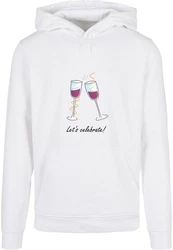 Merchcode Herren Lets Celebrate Basic Hoody (1-tlg) Rot/Lila