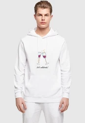 Merchcode Herren Lets Celebrate Basic Hoody (1-tlg) Rot/Lila