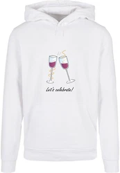 Merchcode Herren Lets Celebrate Basic Hoody (1-tlg) Rot/Lila
