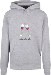 Merchcode Herren Lets Celebrate Basic Hoody (1-tlg) Rot/Lila