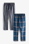 Next Pyjamahose (2-tlg) Blau/Dunkelblau