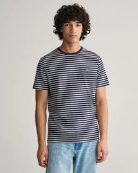 Gant T-Shirt STRIPED T-SHIRT BLAU