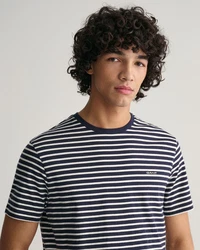 Gant T-Shirt STRIPED T-SHIRT BLAU