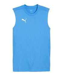 PUMA T-Shirt teamFINAL Tanktop Hellblau/Blau