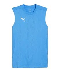 PUMA T-Shirt teamFINAL Tanktop Hellblau/Blau