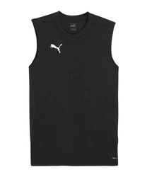 PUMA T-Shirt teamFINAL Tanktop Schwarz/Dunkelgrau/Grau