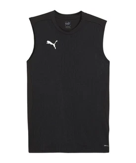 PUMA T-Shirt teamFINAL Tanktop Schwarz/Dunkelgrau/Grau