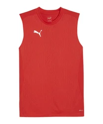 PUMA T-Shirt teamFINAL Tanktop Rot