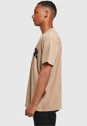 Merchcode T-Shirt Munich Wording Tee Beige/Braun/Dunkelrot/Rot