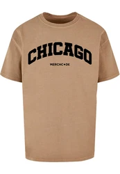 Merchcode T-Shirt Chicago Wording  Beige/Khaki
