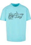Merchcode T-Shirt Herren Spring Saying Heavy Oversized Tee (1-tlg) Türkis/Hellblau